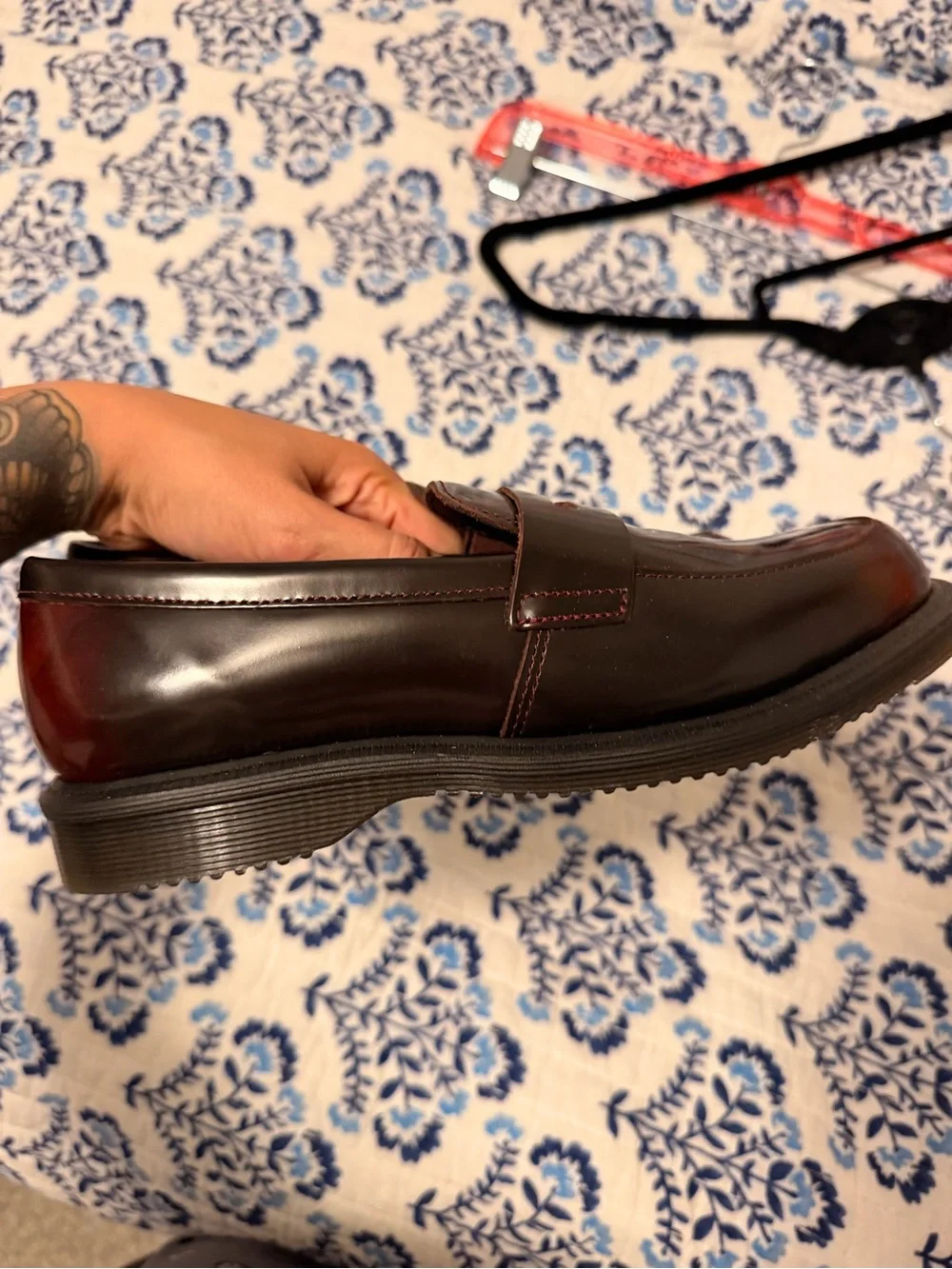 Like new dr martens brown loafers